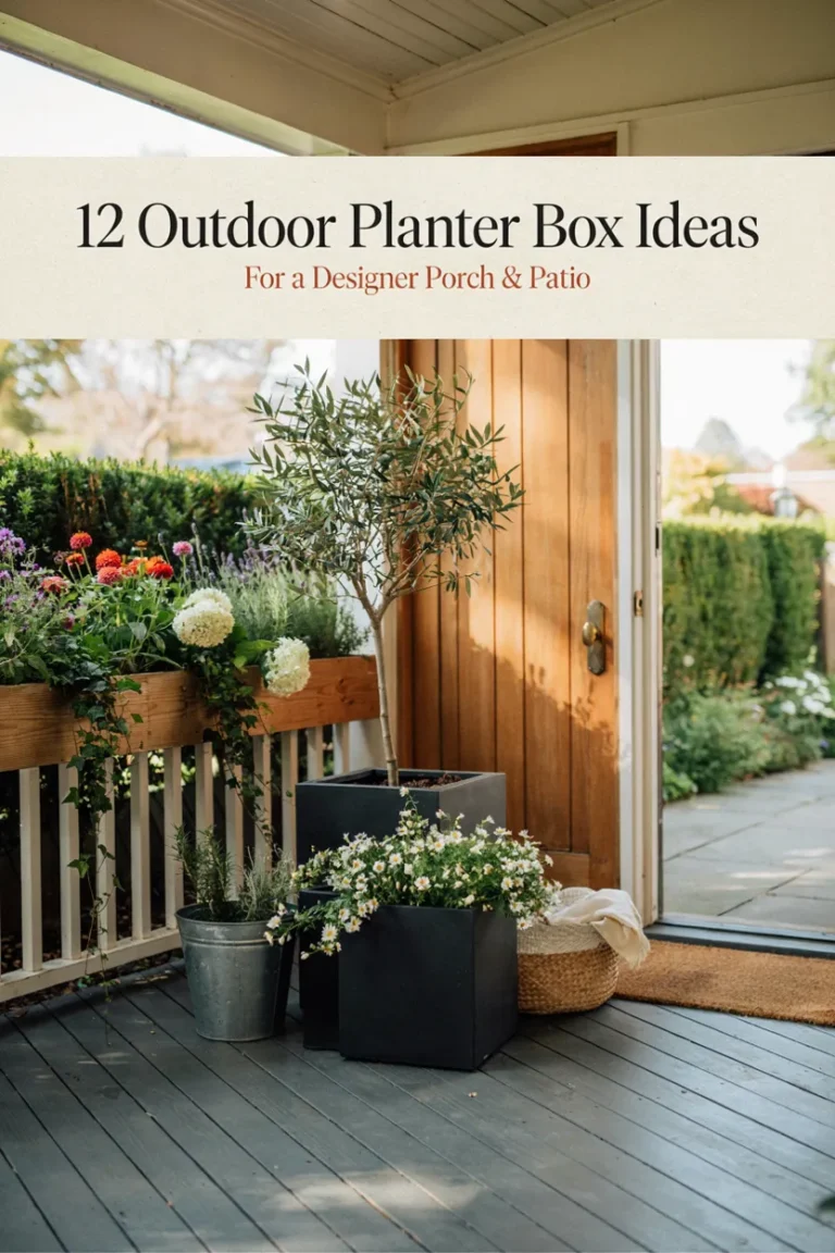 12 Outdoor Planter Box Ideas