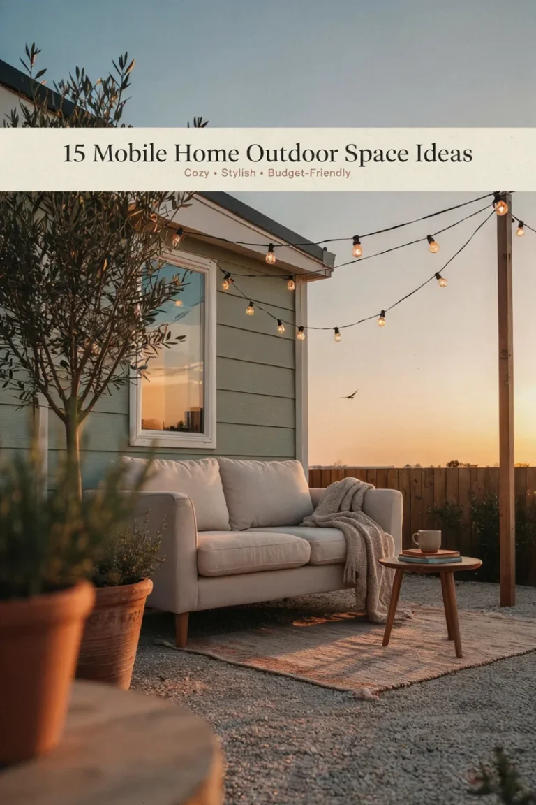 15 Mobile Home Outdoor Space Ideas