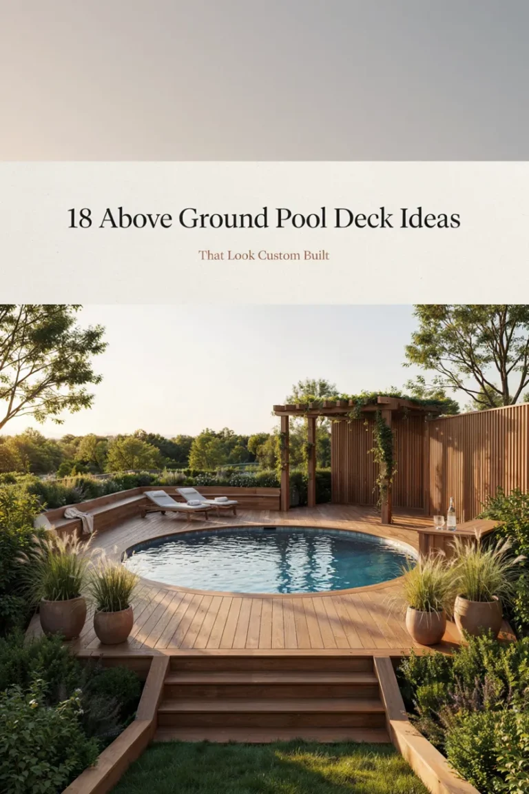 18 Above Ground Pool Deck Ideas