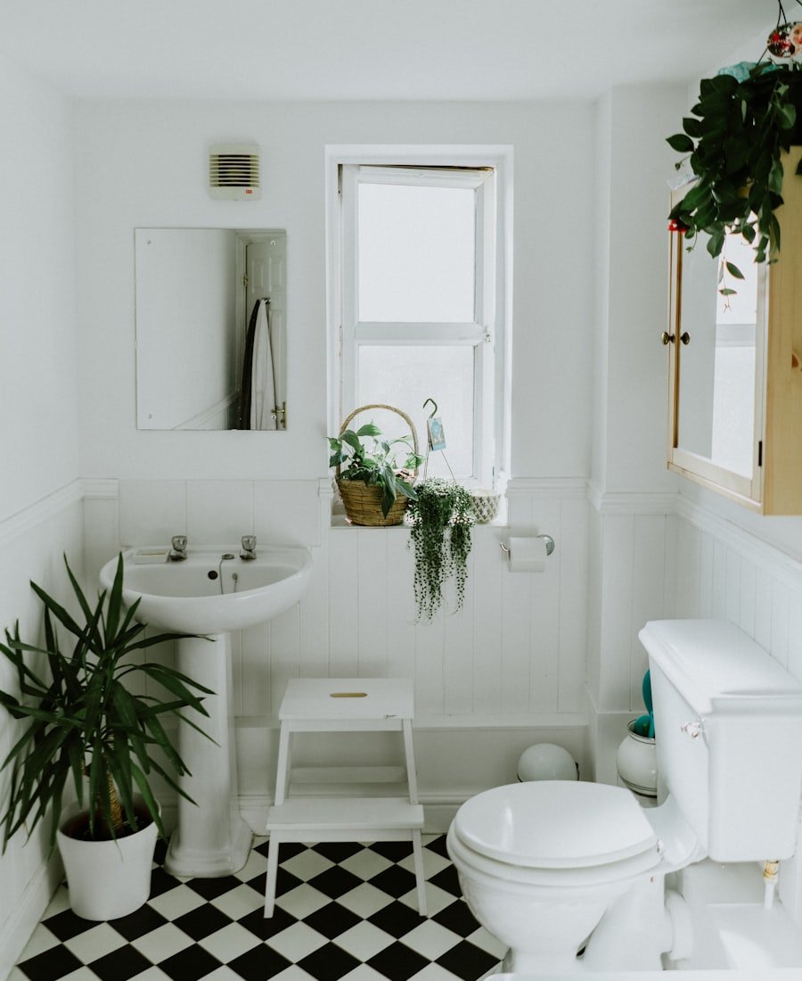 Elegant bathroom with freestanding tub