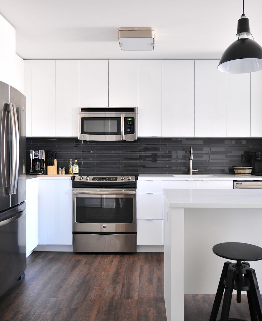 Modern farmhouse interior with rustic warmth